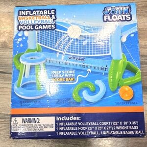 JOYIN Inflatable Basketball & Volleyball Swimming Pool Includes Balls NEW WITHOU